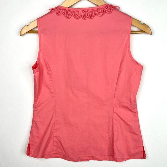 Talbots Petites Pink Button Down Tank Top 2P - Picture 7 of 9